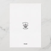 金ゴールドクラウンクイーンビーフローラマザーズ 箔シーズンカード (裏面)