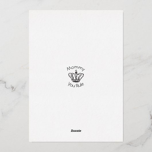 金ゴールドクラウンクイーンビーフローラマザーズ 箔シーズンカード (裏面)