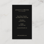 金ゴールドクラウンクラシー名刺 名刺 (裏面)