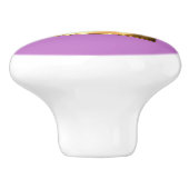 金ゴールドクラウンドロワー引き出しノブ セラミックノブ (側面)