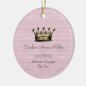 金ゴールドクラウンピンク生誕発表記念 セラミックオーナメント (左)