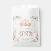 金ゴールドクラウンプリンセスガール1st誕生日バルーン フェイバーバッグ (正面)