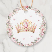 金ゴールドクラウンプリンセスガール1st誕生日 フェイバータグ (裏面)