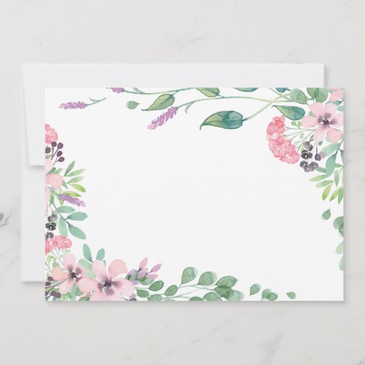 金ゴールドクラウンプリンセスフローラガール誕生日写真 サンキューカード (裏面)