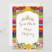 金ゴールドクラウンメキシコフローラキンセアニラ招待状 招待状 (裏面)