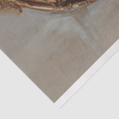 金ゴールドクラウンライオンピンクのフローラヴィンテージの分離 薄葉紙 (詳細)