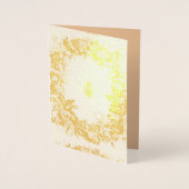 金ゴールドクラウン付きフローラミツバチ 箔カード (正面)