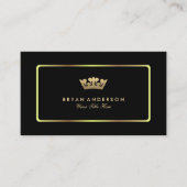 金ゴールドクラウン名刺 名刺 (正面)