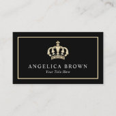 金ゴールドクラウン名刺 名刺 (正面)