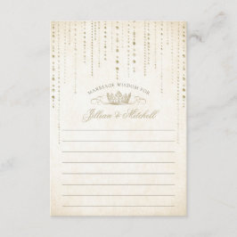 金ゴールドクラウン結婚童話 アドバイスカード