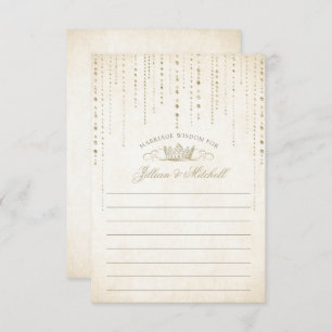 金ゴールドクラウン結婚童話 アドバイスカード