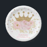 金ゴールドクラウン赤面ピンクフローラ王室のプリンセス ペーパープレート<br><div class="desc">お客様に、この皇太子妃をテーマにしたかわいらし紙プレートをご紹介します。テキストを追加するには、テンプレートフィールドを使用します。必要なクリック要素を再配置するには、「 Forther 」ボタンをクリックしもしてください。</div>