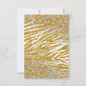 金ゴールドクラウン、グリッターカスタムフォトプリンセス誕生日 サンキューカード (裏面)