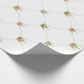 金ゴールドクラウン | 豪華な結婚式 ラッピングペーパー (角)