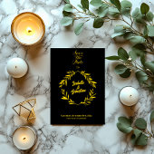 金ゴールドクラシックとブラックダイヤモンド日付を保存結婚する 招待状