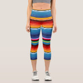 金ゴールドクラシックとブルーサラプ カプリレギンス (正面)