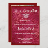 金ゴールドクラシックとマゼンタヴィンテージの写真 招待状 (正面/裏面)