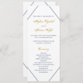 金ゴールドクラシックと海軍結婚式 プログラム (正面/裏面)