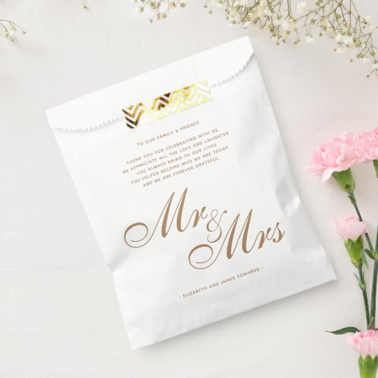 金ゴールドクラシックの皆様に対し結婚てお礼を言う フェイバーバッグ (封をした状態)