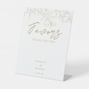 金ゴールドクラシックの緑の結婚式の引き出物 台座サイン