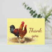 金ゴールドクラシックの鶏のファームありがとう サンキューカード (スタンド正面)