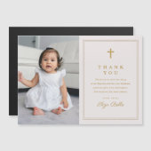 金ゴールドクラシッククロスフォトバプテスマ (正面/裏面)