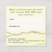 金ゴールドクラシックグリッターマーブルアガテシックモノグラム 紹介カード (裏面)