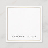 金ゴールドクラシックシルバー/グラマーグリッター スクエア名刺 (裏面)