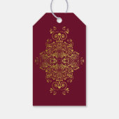 金ゴールドクラシックスワーズ結婚ズ・サンキュー ギフトタグ (裏面)