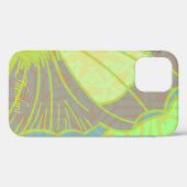 金ゴールドクラシックバタフライピスタチオ紫パターン Case-Mate iPhoneケース (裏面 (横))