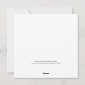 金ゴールドクラシックフラットホリデーカードにクリスマスジョイ シーズンカード (裏面)