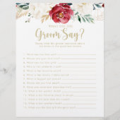 金ゴールドクラシックブライダルシャワー新郎は何と言った (正面)