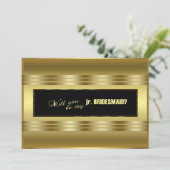 金ゴールドクラシックブラックは私のjr.花嫁のメイド？ 招待状 (スタンド正面)