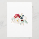 金ゴールドクラシックブルゴーニュ白フローラ結婚ズ アドバイスカード (裏面)