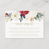 金ゴールドクラシックブルゴーニュ結婚のレシピ要求 エンクロージャーカード (正面)