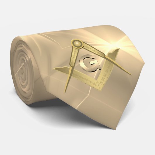 金ゴールドクラシックマソニック ネクタイ (ロール)