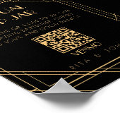 金ゴールドクラシックヴィンテージはあなたのバーテンダーサインをヒント ポスター (角)