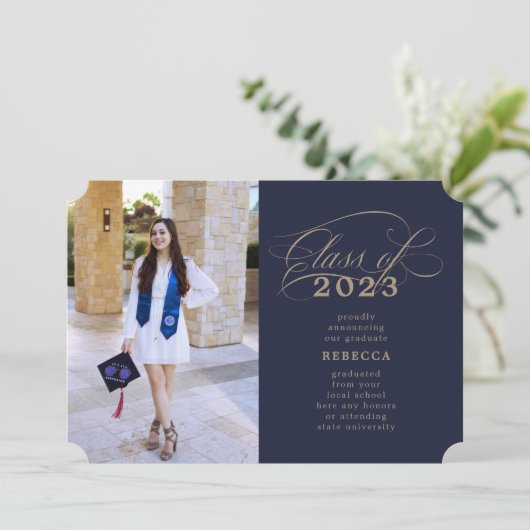 金ゴールドクラシック卒業発表 案内状 (スタンド正面)