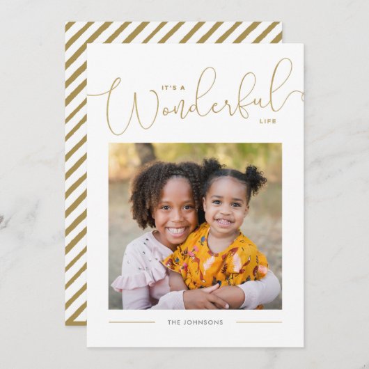 金ゴールドクラシック台本書道の素晴らしい生活 シーズンカード (正面/裏面)