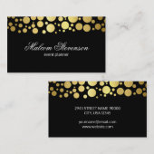 金ゴールドクラスタ |ルクスきらめく 名刺 (正面/裏面)