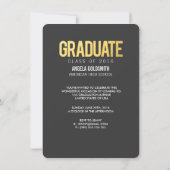 金ゴールドクラス2016卒業写真招待状 招待状 (裏面)