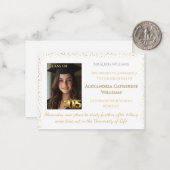 金ゴールドクラス2025卒業発表カード ノートカード (正面/裏面インサイチュ)