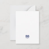 金ゴールドクラス2025卒業発表カード ノートカード (裏面)