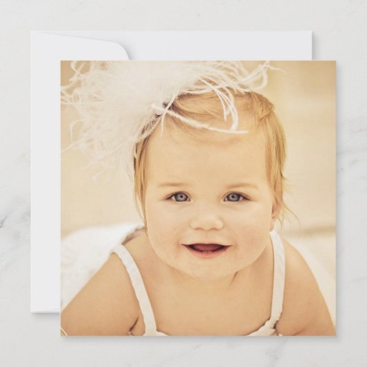 金ゴールドクラフトフォイル2枚の2歳の誕生日フォトカード 招待状 (裏面)