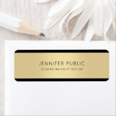 金ゴールドクリエイティブシンプルテンプレートプロフェッショナルモダン ラベル (インサイチュ)