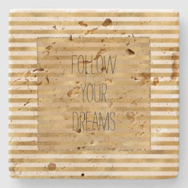 金ゴールドクリストライプーム ストーンコースター