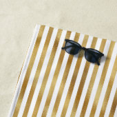 金ゴールドクリストライプーム ビーチタオル (インサイチュ)