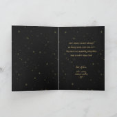 金ゴールドクリスマスオーナメント折り畳み写真 シーズンカード (内部)