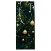 金ゴールドクリスマスオーナメント抱き枕 ワインギフトバッグ (裏面)