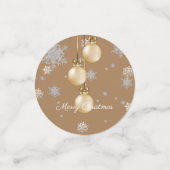 金ゴールドクリスマスオーナメント紙吹雪 コンフェッティ (スモール正面)
